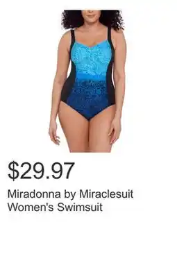 Costco Miradonna by Miraclesuit Women's Swimsuit offer