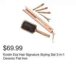 Costco Kristin Ess Hair Signature Styling Set 3-in-1 Ceramic Flat Iron offer