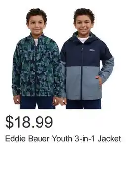 Costco Eddie Bauer Youth 3-in-1 Jacket offer