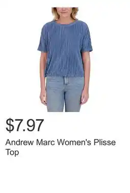 Costco Andrew Marc Women's Plisse Top offer