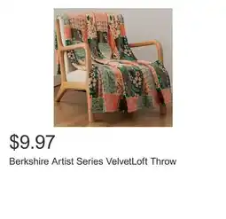 Costco Berkshire Artist Series VelvetLoft Throw offer