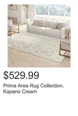 Costco Prima Area Rug Collection, Kapano Cream offer