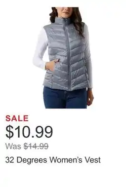Costco 32 Degrees Women's Vest offer