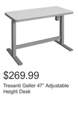 Costco Tresanti Geller 47 Adjustable Height Desk offer