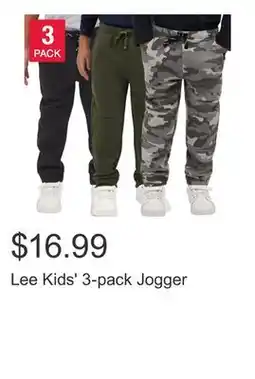 Costco Lee Kids' 3-pack Jogger offer