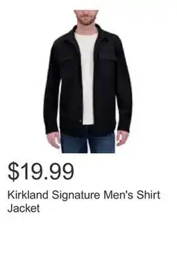 Costco Kirkland Signature Men's Shirt Jacket offer