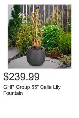 Costco GHP Group 55 Calla Lily Fountain offer