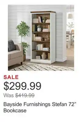 Costco Bayside Furnishings Stefan 72 Bookcase offer