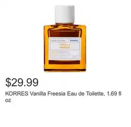 Costco KORRES Vanilla Freesia Eau de Toilette, 1.69 fl oz offer