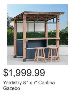 Costco Yardistry 8 ' x 7' Cantina Gazebo offer
