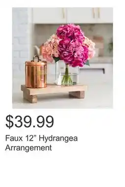 Costco Faux 12 Hydrangea Arrangement offer