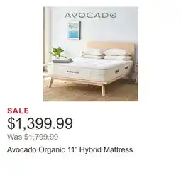 Costco Avocado Organic 11 Hybrid Mattress offer