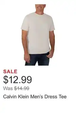 Costco Calvin Klein Men's Dress Tee offer