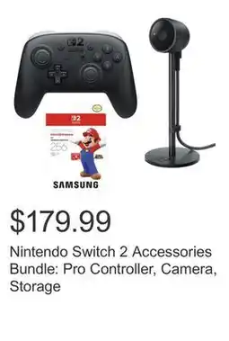Costco Nintendo Switch 2 Accessories Bundle: Pro Controller, Camera, Storage offer