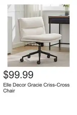 Costco Elle Decor Gracie Criss-Cross Chair offer