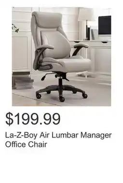Costco La-Z-Boy Air Lumbar Manager Office Chair offer