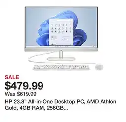 Office Depot HP 23.8 All-in-One Desktop PC, AMD Athlon Gold, 4GB RAM, 256GB SSD, Windows 11 Home (24-cr0046) offer