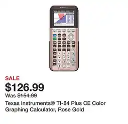Office Depot Texas Instruments TI-84 Plus CE Color Graphing Calculator, Rose Gold offer