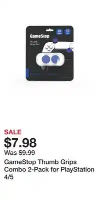 Game Stop GameStop Thumb Grips Combo 2-Pack for PlayStation 4/5 offer