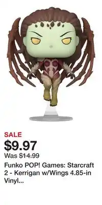 Game Stop Funko POP! Games: Starcraft 2 - Kerrigan w/Wings 4.85-in Vinyl Figure GameStop Exclusive offer
