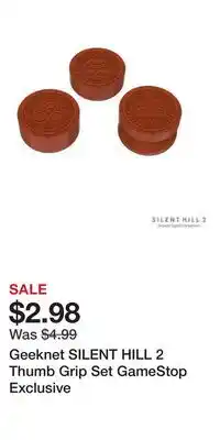 Game Stop Geeknet SILENT HILL 2 Thumb Grip Set GameStop Exclusive offer