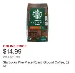 Costco Starbucks Pike Place Roast, Ground Coffee, 32 oz offer