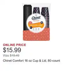 Costco Chinet Comfort 16 oz Cup & Lid, 80-count offer