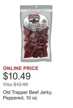 Costco Old Trapper Beef Jerky, Peppered, 10 oz offer