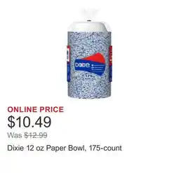 Costco Dixie 12 oz Paper Bowl, 175-count offer