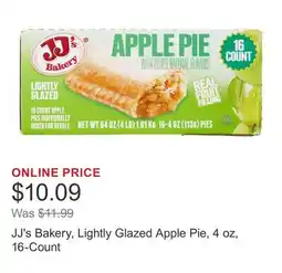 Costco JJ's Bakery, Lightly Glazed Apple Pie, 4 oz, 16-Count offer
