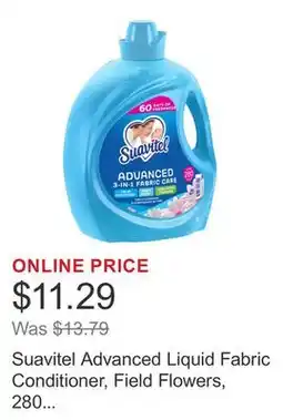 Costco Suavitel Advanced Liquid Fabric Conditioner, Field Flowers, 280 Loads, 160 fl oz offer