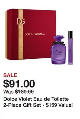 Belk Dolce Violet Eau de Toilette 2-Piece Gift Set - $159 Value! offer