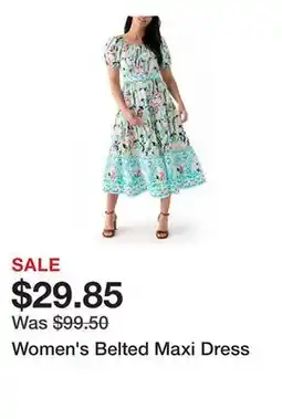Belk Women's Belted Maxi Dress offer
