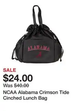 Belk NCAA Alabama Crimson Tide Cinched Lunch Bag offer