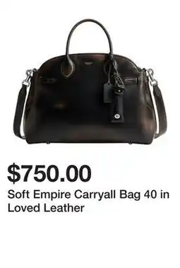 Belk Soft Empire Carryall Bag 40 in Loved Leather offer