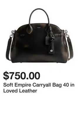 Belk Soft Empire Carryall Bag 40 in Loved Leather offer