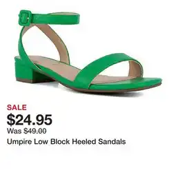 Belk Umpire Low Block Heeled Sandals offer