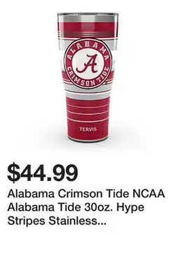 Belk Alabama Crimson Tide NCAA Alabama Tide 30oz. Hype Stripes Stainless Tumbler offer