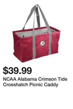 Belk NCAA Alabama Crimson Tide Crosshatch Picnic Caddy offer