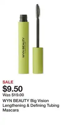 Ulta Beauty WYN BEAUTY Big Vision Lengthening & Defining Tubing Mascara offer