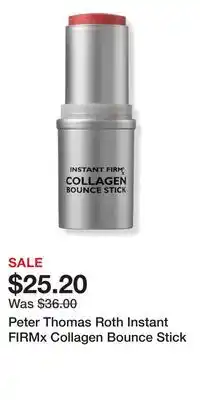Ulta Beauty Peter Thomas Roth Instant FIRMx Collagen Bounce Stick offer