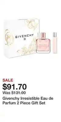 Ulta Beauty Givenchy Irresistible Eau de Parfum 2 Piece Gift Set offer