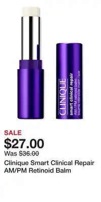 Ulta Beauty Clinique Smart Clinical Repair AM/PM Retinoid Balm offer