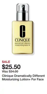 Ulta Beauty Clinique Dramatically Different Moisturizing Lotion+ For Face offer