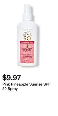 Bath & Body Works Pink Pineapple Sunrise SPF 50 Spray offer