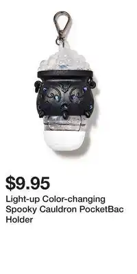 Bath & Body Works Light-up Color-changing Spooky Cauldron PocketBac Holder offer