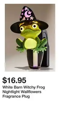 Bath & Body Works White Barn Witchy Frog Nightlight Wallflowers Fragrance Plug offer