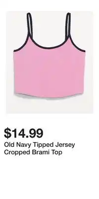 Old Navy Old Navy Tipped Jersey Cropped Brami Top offer