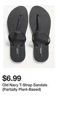 Old Navy Old Navy T-Strap Sandals (Partially Plant-Based) offer