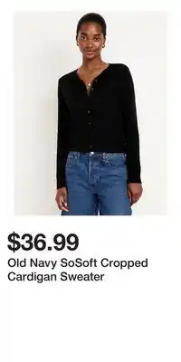 Old Navy Old Navy SoSoft Cropped Cardigan Sweater offer